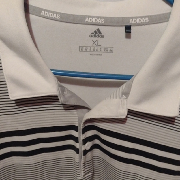 adidas Other - Adidas Men's Polo with Black and White Stripes